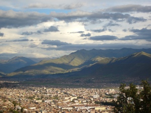 Cuzco and its mountains